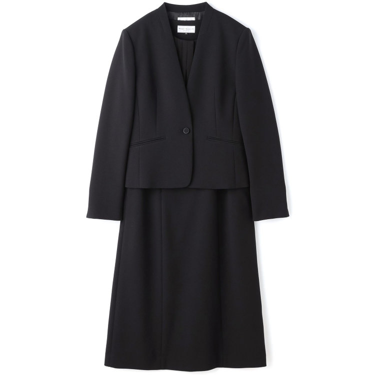 カンサイファム 【KANSAI YAMAMOTO FEMME】【年間】ノーカラー＋ワンピーススカートレディースフォーマル 黒