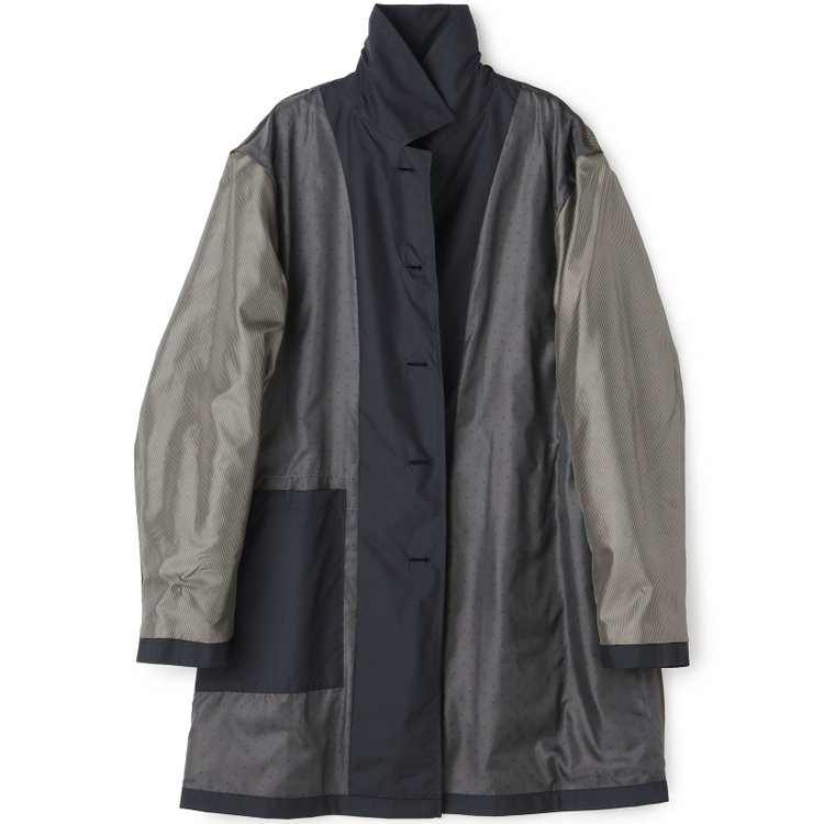 ソノタ（KONAKA用） 【BALLESTRINO】【春】スプリングコート/ブラック/アクアベルUT「防花粉」「透湿」「防風」「撥水」 紺中間