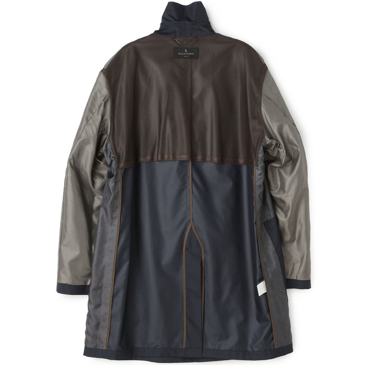 ソノタ（KONAKA用） 【BALLESTRINO】【春】スプリングコート/ブラック/アクアベルUT「防花粉」「透湿」「防風」「撥水」 紺中間