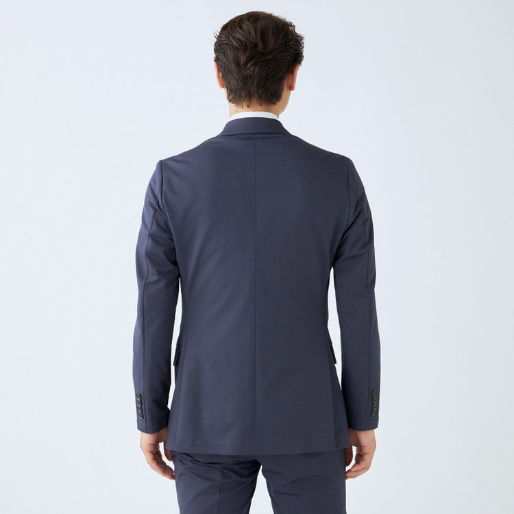 KONAKA　アウトレット 【WEB限定/OUTLET/汚れ・キズ等有】【JOHN PEARSE comfort navy】【春夏】機能性ポリエステル素材 2釦シングルジャケット/ネイビー/ULTRA MOVE/RIRANCHA/ウォッシャブル 紺濃色