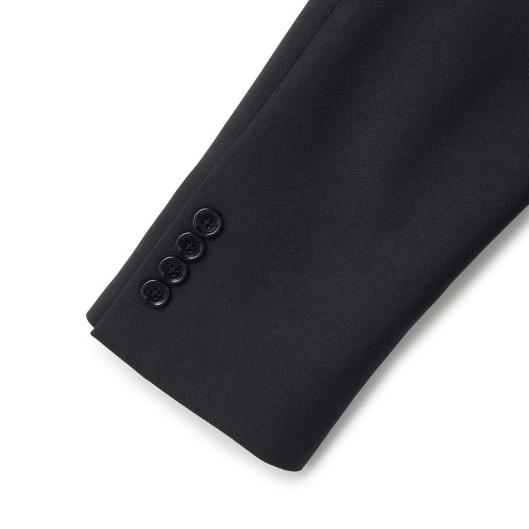 ハイスペックモーション 【HIGH SPEC MOTION】【年間】2釦シングルスーツ 0タック/ブラック/ウォシャブル/※裾上げ必要 黒