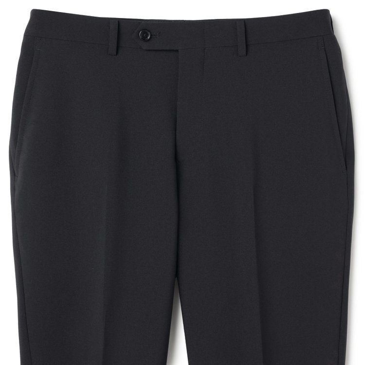 ハイスペックモーション 【HIGH SPEC MOTION】【年間】2釦シングルスーツ 0タック/ブラック/ウォシャブル/※裾上げ必要 黒