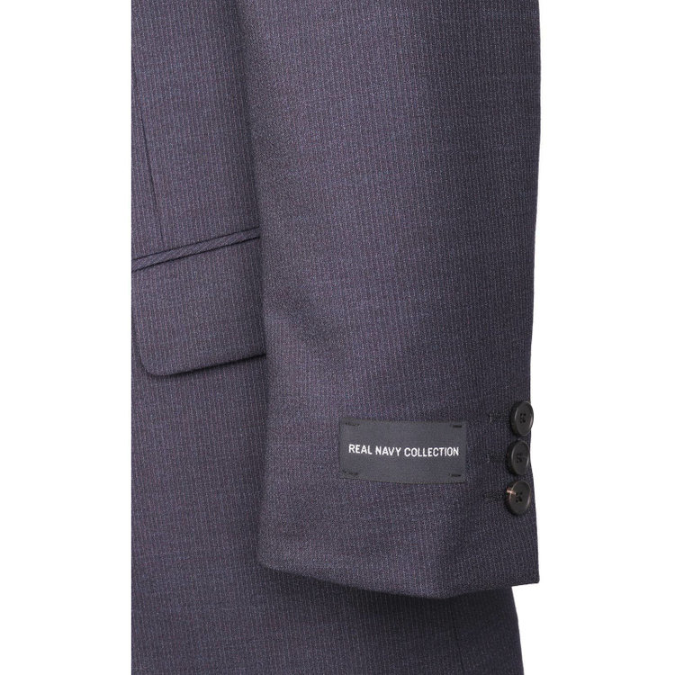 ドナートヴィンチ 【Donato Vinci Italy】2釦シングルスーツ 1タック/ネイビー×シャドーストライプ/REAL NAVY COLLECTION/NEW ZEALAND LIMITED WOOL/COOL REFLECTION/SustainaBee Wool ネイビー系(紺)