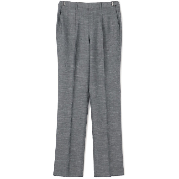 ドナートヴィンチ 【Donato Vinci Italy】【春夏】ウールリネンブレンド1タックパンツ/グレー/アジャスター仕様/※裾上げ必要 グレー中間