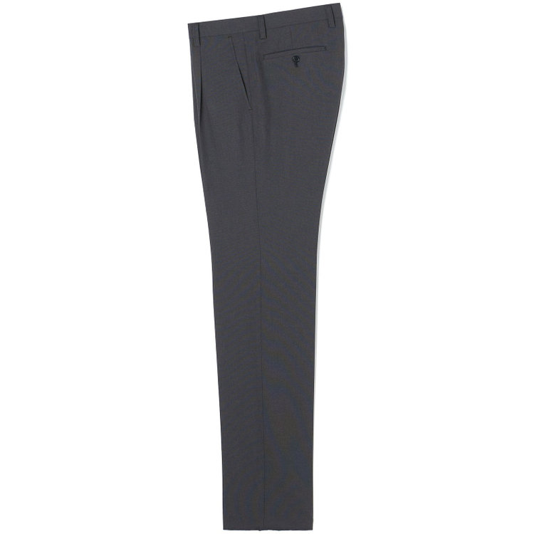 ハイスペックモーション 【HIGH SPEC MOTION】【通年】ワンタックパンツ / グレー×ピンドット / ウォッシャブル ※裾直し必要 グレー濃色