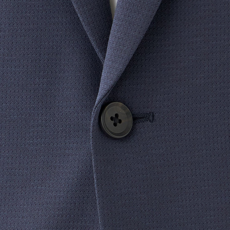 KONAKA　アウトレット 【WEB限定/OUTLET/汚れ・キズ等有】【JOHN PEARSE comfort navy】【春夏】機能性ポリエステル素材 2釦シングルジャケット/ネイビー/ULTRA MOVE/RIRANCHA/ウォッシャブル 紺濃色