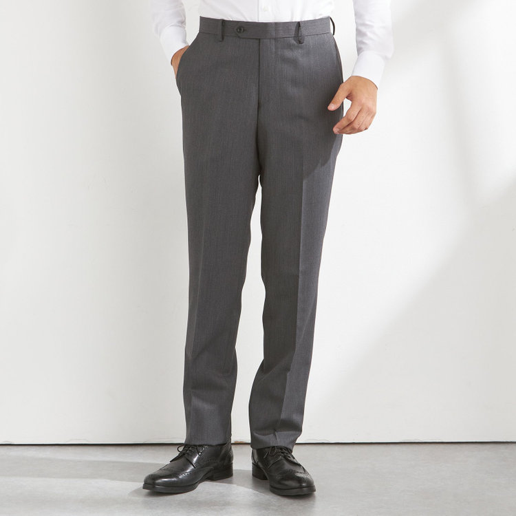 ＪＰセレクトライン 【JOHN PEARSE Black SELECT LINE】【秋冬】スペアパンツ付き/2釦シングルスーツ 0タック/グレー/※裾上げ必要 グレー中間