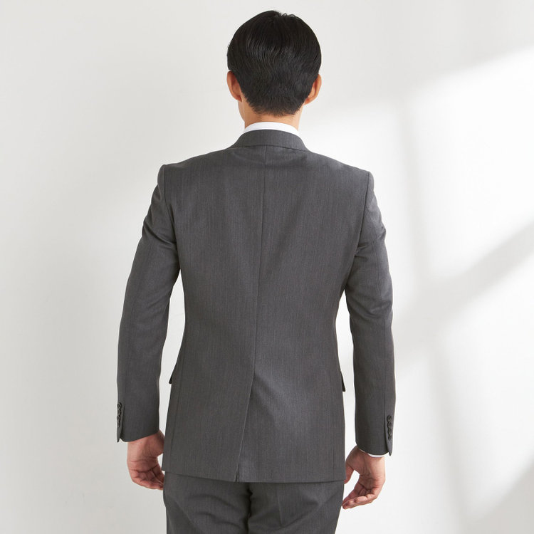 ＪＰセレクトライン 【JOHN PEARSE Black SELECT LINE】【秋冬】スペアパンツ付き/2釦シングルスーツ 0タック/グレー/※裾上げ必要 グレー中間