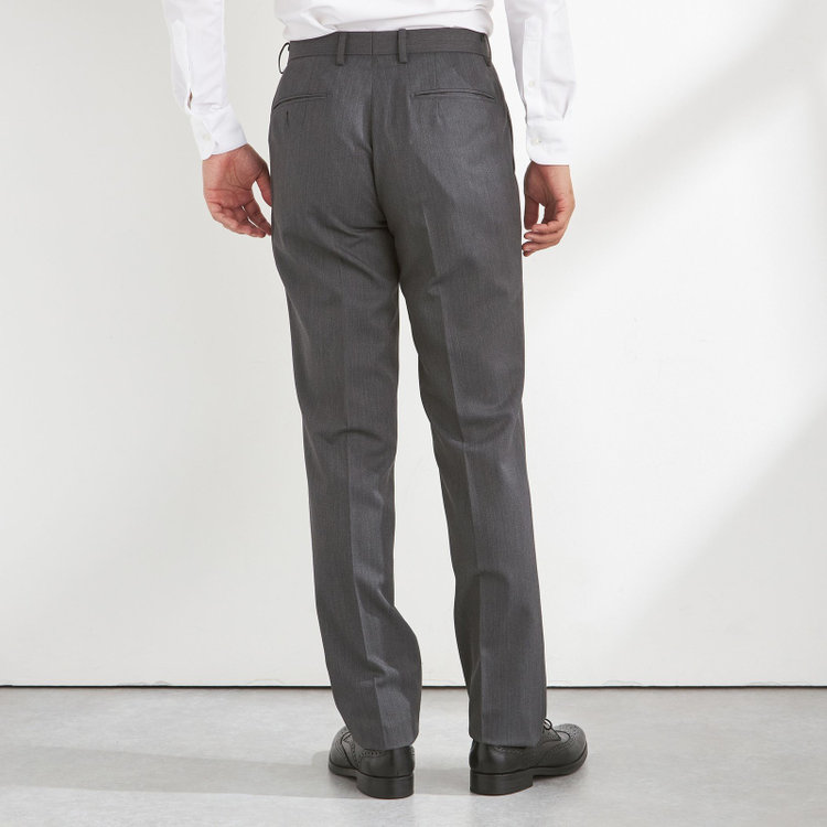 ＪＰセレクトライン 【JOHN PEARSE Black SELECT LINE】【秋冬】スペアパンツ付き/2釦シングルスーツ 0タック/グレー/※裾上げ必要 グレー中間