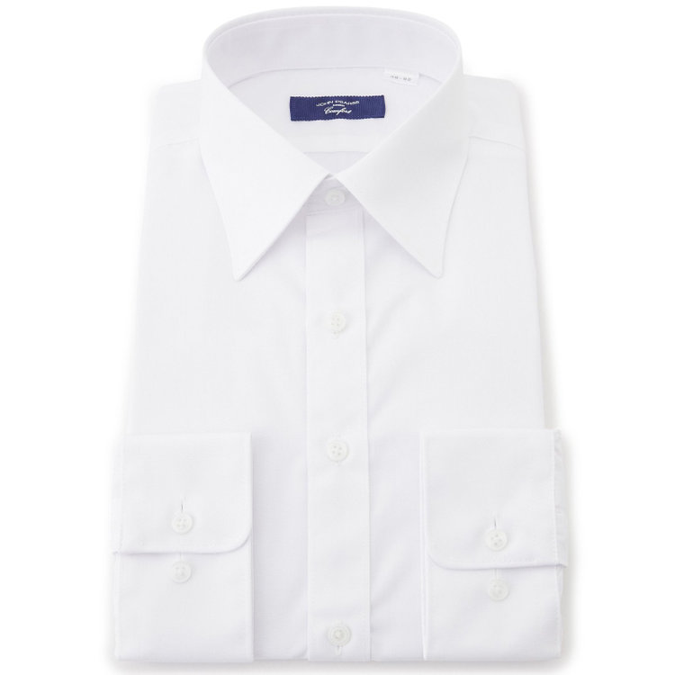 ＪＰコンフォート ネイビー 【JOHN PEARSE comfort navy】【STYLISH】【形態安定】レギュラーカラーワイシャツ/ホワイト 白
