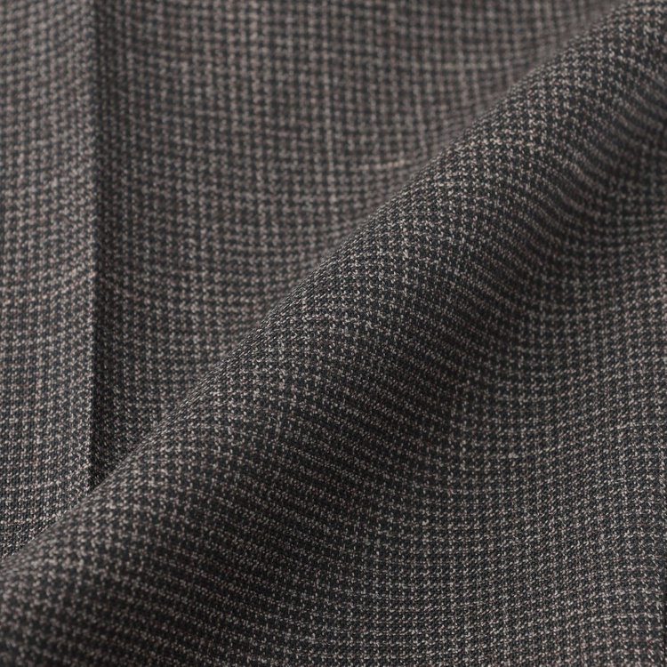 ＪＰ コンフォート 【JOHN PEARSE comfort】【春夏】ショートタックパンツ/ブラウン×ハウンドトゥース/ウエストムーブ/※裾上げ必要 茶中間