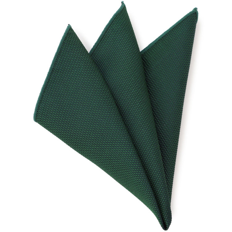 カンサイマンブルー 【イージーパーソナルカラータイ】【KANSAIMAN collection】シルクネクタイ＆ポケットチーフ付き/8.0㎝/冬 グリーン その他