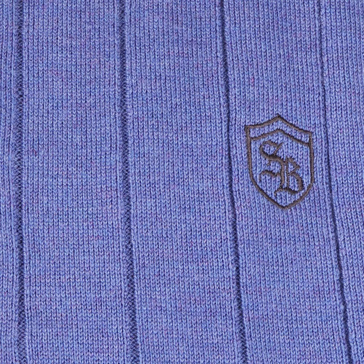スタンリーブラッカ 【stanley blacker】【長袖】胸刺繍ダブルジップスタンドカーディガン/パープル パープル系(紫)