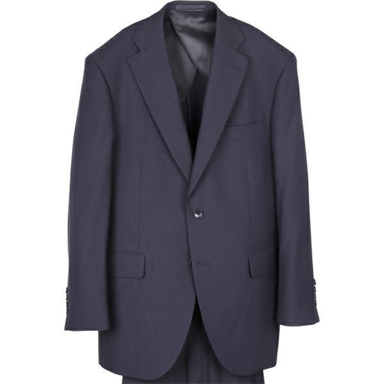 トゥルートップ 【TRUE TOP】【秋冬】スペアパンツ付き/2釦シングルスーツ 1タック/ネイビー×ソリッド ネイビー系(紺)
