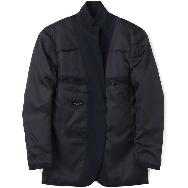 ＪＰセレクトライン 【JOHN PEARSE Black SELECT LINE】【年間】スリーピース2釦シングル0タックスーツ/ネイビー/※裾上げ必要 紺中間