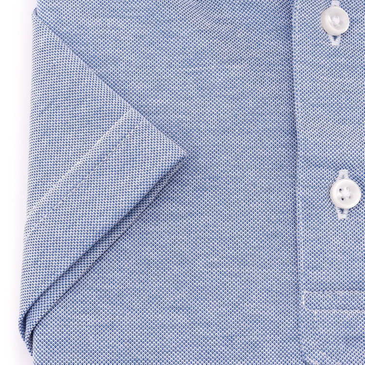 ＪＰコンフォート ネイビー 【半袖】【JOHN PEARSE comfort navy】【ノーアイロン】ボタンダウンビズポロシャツ プルオーバータイプ/サックス/ULTRA MOVE/ニット素材 紺淡色