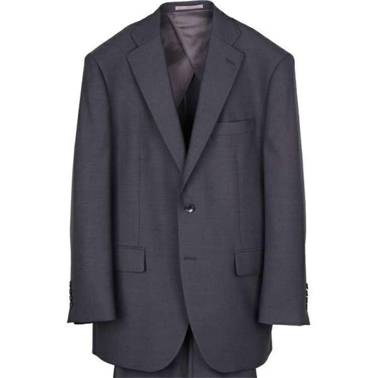 トゥルートップ 【TRUE TOP】【秋冬】スペアパンツ付き/2釦シングルスーツ 1タック/グレー×ソリッド グレー系(灰)