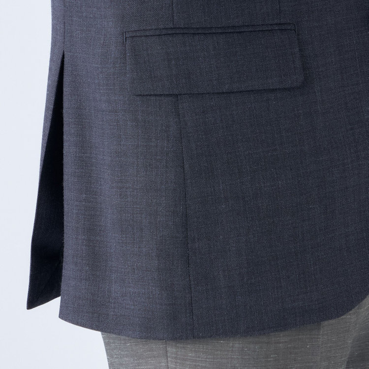 ドナートヴィンチ 【Donato Vinci Italy】【春夏】ウールリネンシルクブレンド2釦シングルジャケット/ネイビー 紺濃色