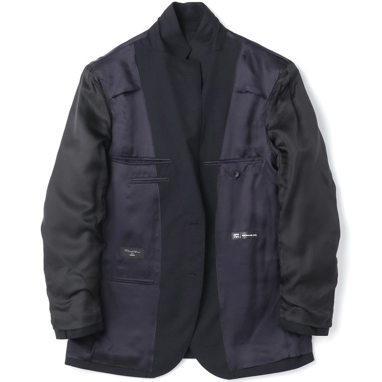 ドナートヴィンチウォモ 【THE 神 SUIT】【Donato Vinci Italy UOMO】【秋冬】2釦シングルスーツ 0タック/ネイビー×ソリッド/NEW ZEALAND WOOL SUPER170'S/SustainaBee Wool/※裾上げ必要 紺中間