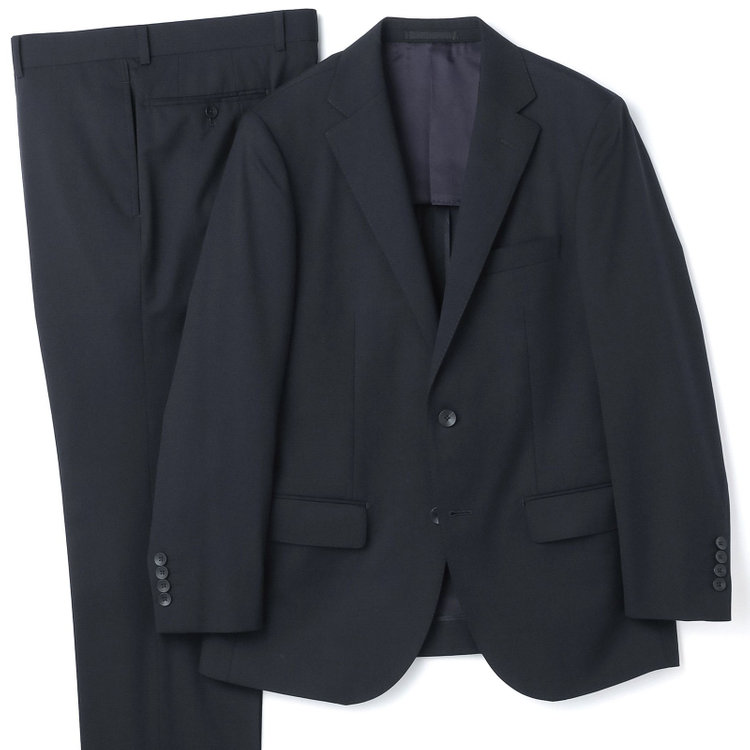 ドナートヴィンチウォモ 【THE 神 SUIT】【Donato Vinci Italy UOMO】【秋冬】2釦シングルスーツ 0タック/ネイビー×ソリッド/NEW ZEALAND WOOL SUPER170'S/SustainaBee Wool/※裾上げ必要 紺中間