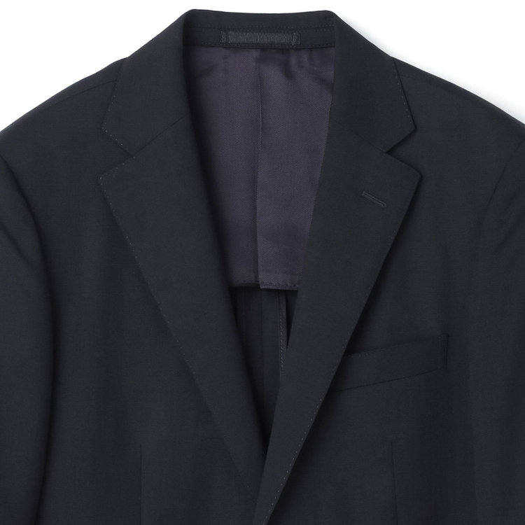 ドナートヴィンチウォモ 【THE 神 SUIT】【Donato Vinci Italy UOMO】【秋冬】2釦シングルスーツ 0タック/ネイビー×ソリッド/NEW ZEALAND WOOL SUPER170'S/SustainaBee Wool/※裾上げ必要 紺中間