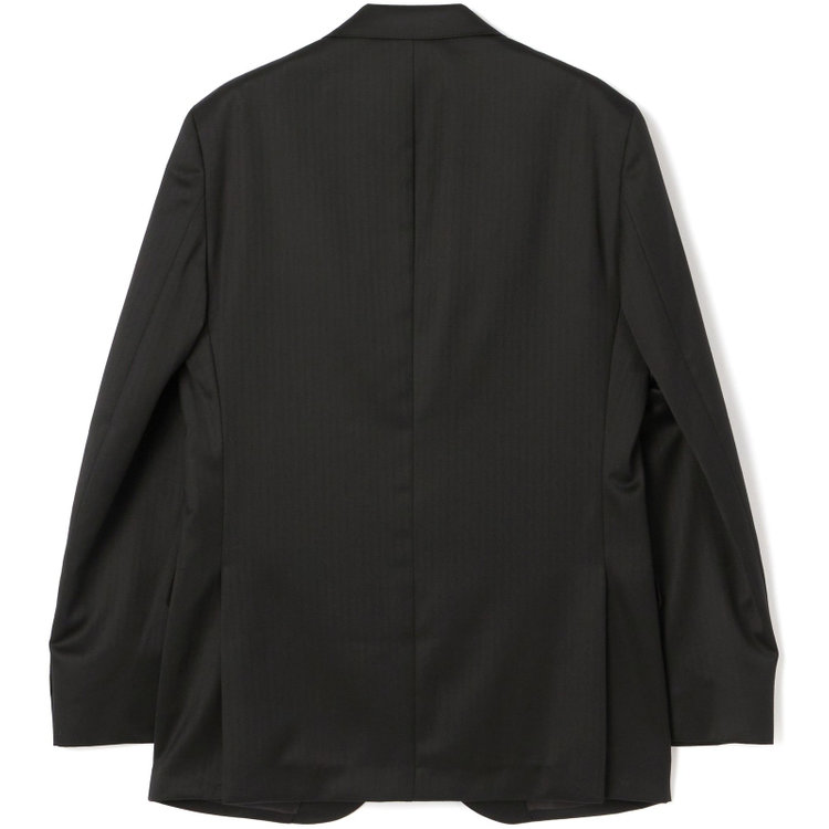ＪＰ コンフォート 【JOHN PEARSE comfort】【秋冬】2釦シングルスーツ ショートタック/ストライプ/REAL BLACK/NEW ZEALAND WOOLSHOWER CLEAN/SustainaBee Wool/※裾上げ必要 黒