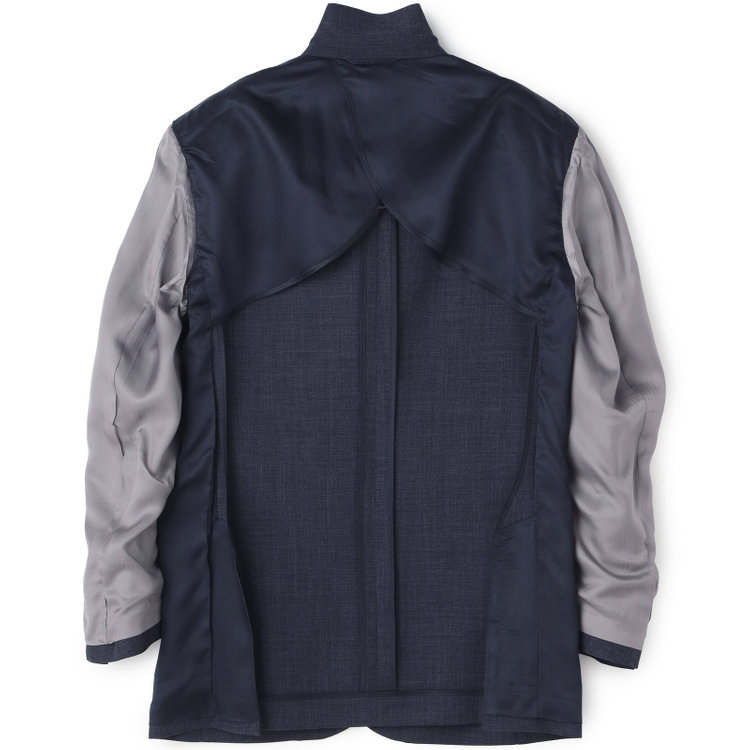 ドナートヴィンチ 【Donato Vinci Italy】【春夏】ウールリネンシルクブレンド2釦シングルジャケット/ネイビー 紺濃色