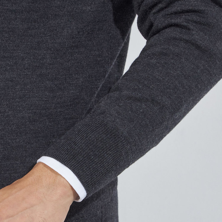 ＪＰコンフォート ネイビー 【JOHN PEARSE comfort navy】【秋冬】Vネックセーター/グレー グレー濃色