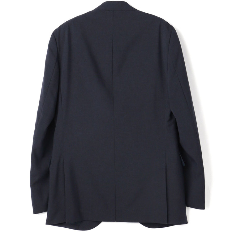 ＪＰ コンフォート 【JOHN PEARSE comfort】【春夏】2釦シングルスリーピーススーツ ショートタック/ネイビー×マイクロチェック/ULTRA MOVE/※裾上げ必要 紺中間