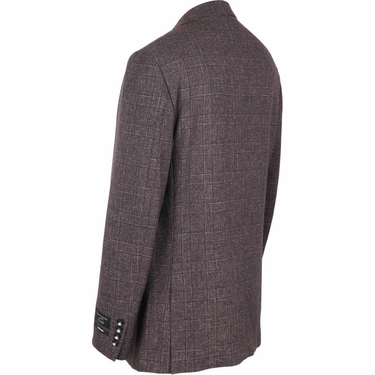 ＪＰ コンフォート 【JOHN PEARSE comfort】【秋冬】コーディネートパンツ付/2釦シングルスーツ ショートタック/ブラウン×チェック+グレー×ソリッドパンツ/ULTRA MOVE/TRABEST/ウォッシャブル/ストレッチ ブラウン系(茶)