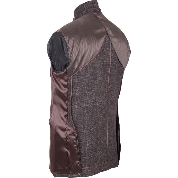 ＪＰ コンフォート 【JOHN PEARSE comfort】【秋冬】コーディネートパンツ付/2釦シングルスーツ ショートタック/ブラウン×チェック+グレー×ソリッドパンツ/ULTRA MOVE/TRABEST/ウォッシャブル/ストレッチ ブラウン系(茶)