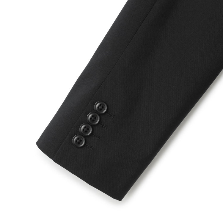 ＪＰセレクトライン 【JOHN PEARSE Black SELECT LINE】【年間】2釦シングルスーツ/ブラック×ソリッド/SHOWER CLEAN/※裾上げ必要 黒