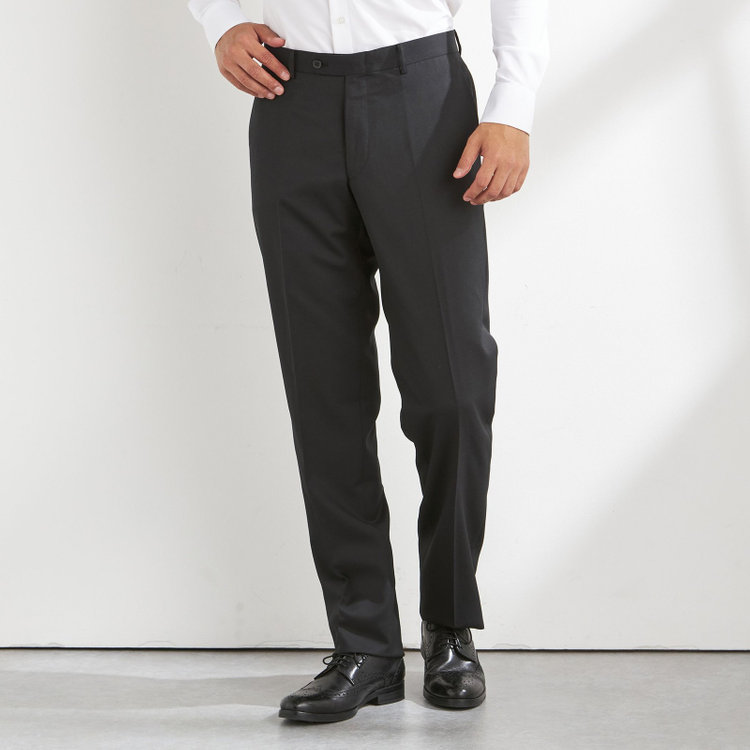 ソノタ（KONAKA用） 【就活】【V-SUIT】【年間】セットアップパンツ/ブラック×ソリッド/SHOWER CLEAN/※裾直し必要 黒