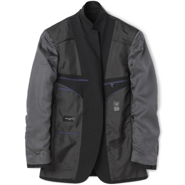 ＪＰセレクトライン 【JOHN PEARSE Black SELECT LINE】【年間】2釦シングルスーツ/ブラック×ソリッド/SHOWER CLEAN/※裾上げ必要 黒