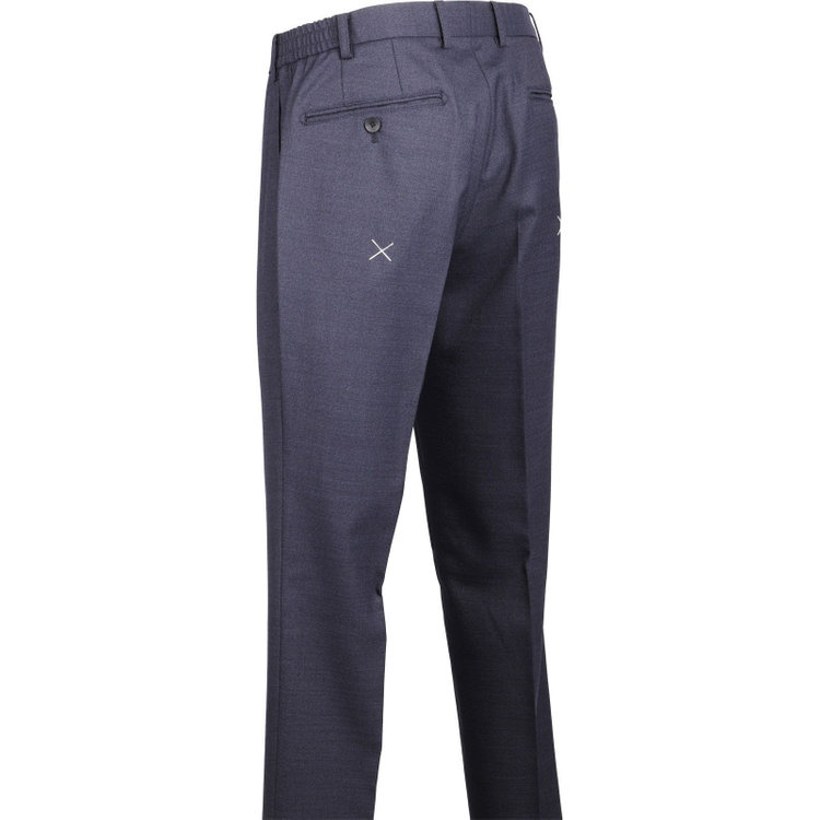 ＪＰ コンフォート 【JOHN PEARSE comfort】【秋冬】7WAY コーディネイトパンツ付き/2釦シングルスリーピーススーツ ショートタック/ネイビー×ソリッド+グレーパンツ/ULTRA MOVE/ウエストシャーリング/ウォッシャブル/ストレッチ ネイビー系(紺)