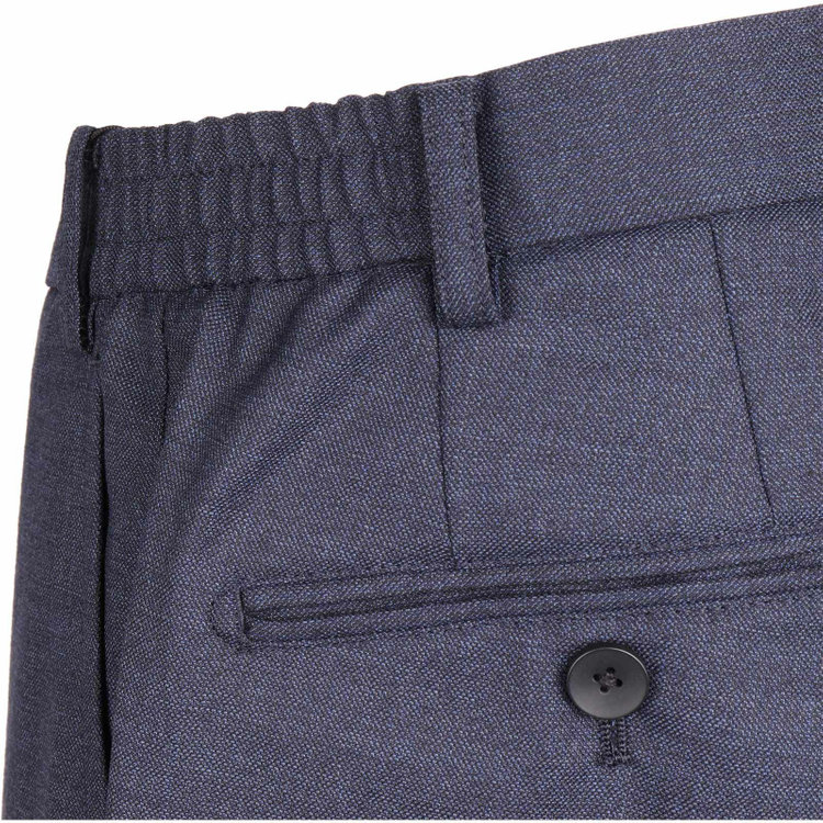 ＪＰ コンフォート 【JOHN PEARSE comfort】【秋冬】7WAY コーディネイトパンツ付き/2釦シングルスリーピーススーツ ショートタック/ネイビー×ソリッド+グレーパンツ/ULTRA MOVE/ウエストシャーリング/ウォッシャブル/ストレッチ ネイビー系(紺)