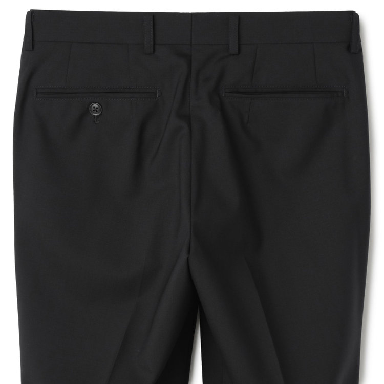ＪＰセレクトライン 【JOHN PEARSE Black SELECT LINE】【年間】2釦シングルスーツ/ブラック×ソリッド/SHOWER CLEAN/※裾上げ必要 黒