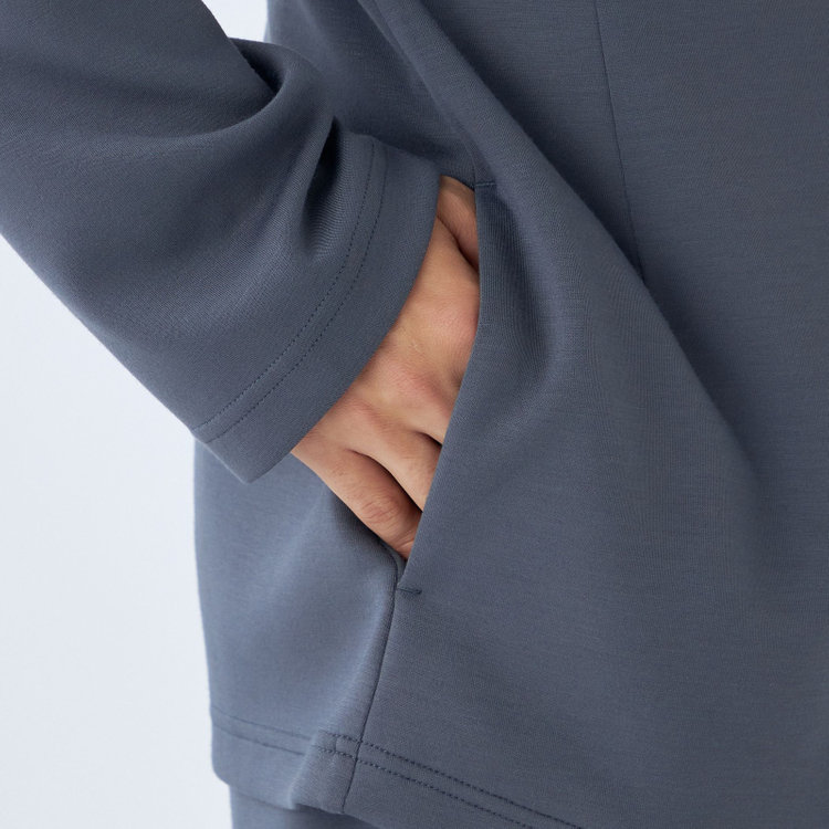 ＵＷＳ ＨＯＭＥ 【ULTRA WORK SUIT/HOME LINE】【春夏】セットアップ1釦ノーカラージャケット/ブルーグレー グレー系(灰)