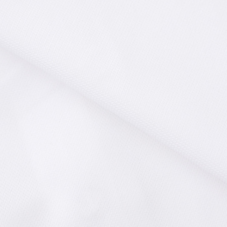 ＪＰコンフォート ネイビー 【JOHN PEARSE comfort navy】ワイドカラーワイシャツ/ホワイト×ドビー/襟袖裏別布：チェック/釦：ブラック/ULTRA MOVE「ニット素材」「ノーアイロン」「ストレッチ」「高通気性」 白