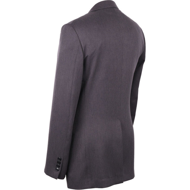 ＵＮＰＲＥＳＳＵＲＥ 【Unpressure】【秋冬】2釦シングルスーツ 0タック/グレー×バーズアイ/ウォッシャブルパンツ グレー系(灰)