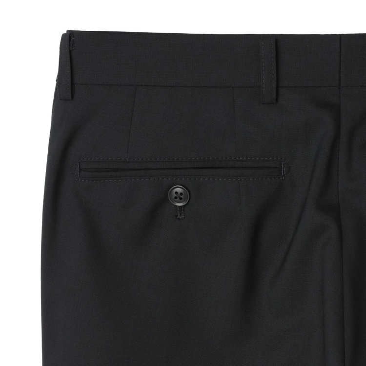 ＪＰセレクトライン 【JOHN PEARSE Black SELECT LINE】【年間】2釦シングルスーツ/ブラック×ソリッド/SHOWER CLEAN/※裾上げ必要 黒