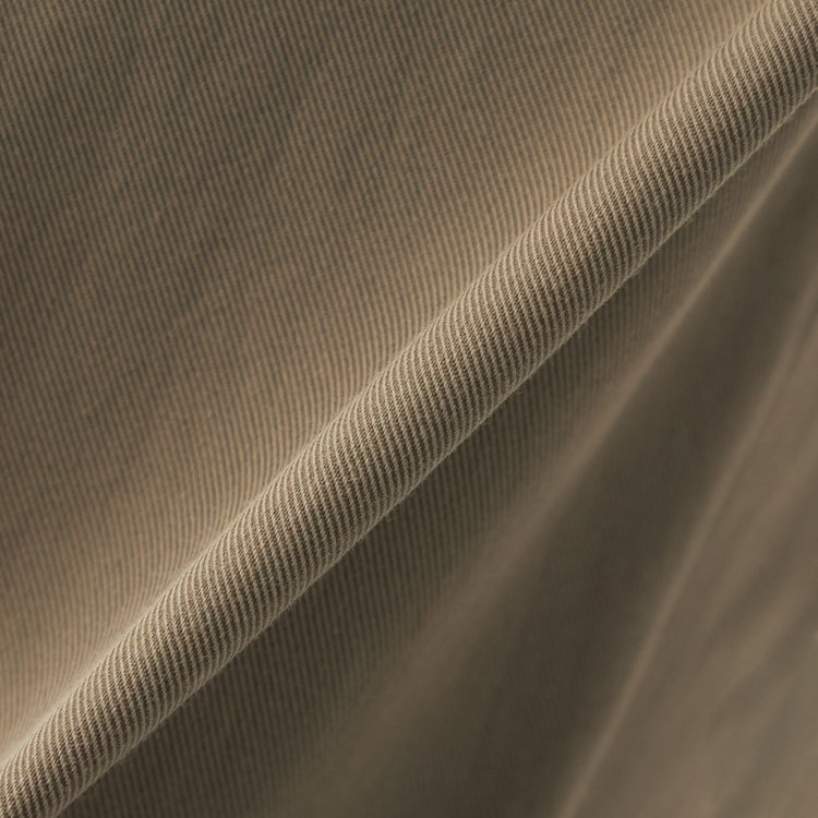 スタンリーブラッカ 【stanley blacker new york】【春夏】1タックテーパードパンツ/カーキ×テックコットンストレッチ/ウエストシャーリング仕様/※裾上げ必要 緑淡色