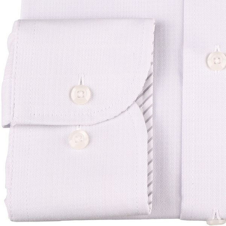 ジョンピアース 【JOHN PEARSE White】【形態安定】ワイドカラードレスシャツ/グレー×ドビー/Oil guard グレー系(灰)