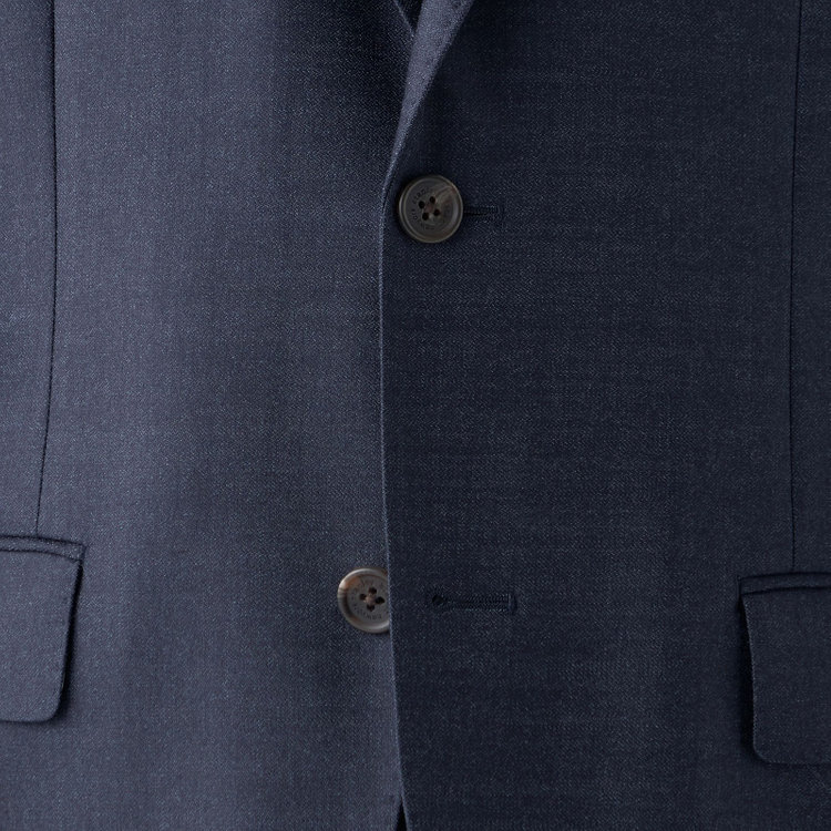 スタンリーブラッカ 【stanley blacker new york】【秋冬】2釦シングルデニムルックセットアップジャケット/ネイビー 紺濃色