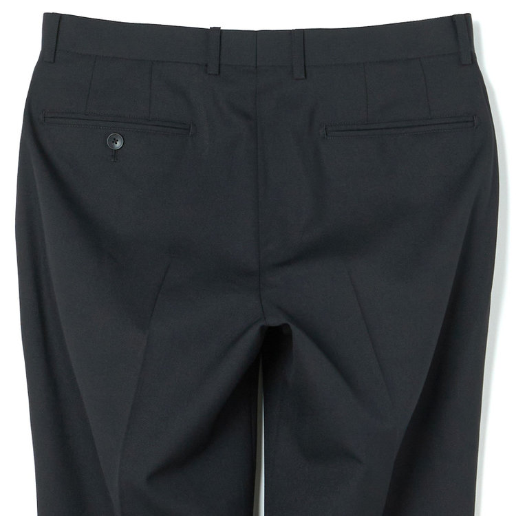 ＪＰ コンフォート 【JOHN PEARSE comfort】【年間】2釦シングルスリーピーススーツ ノータックパンツ ダブルベスト / ブラック / パンツウォッシャブル ※裾上げ必要 黒