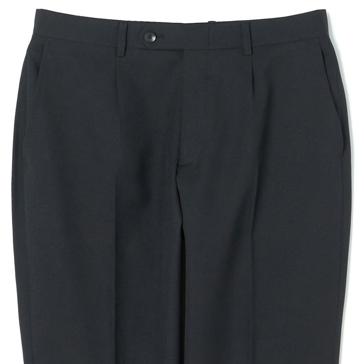 ＪＰ コンフォート 【JOHN PEARSE comfort】【年間】2釦シングルスリーピーススーツ ノータックパンツ ダブルベスト / ブラック / パンツウォッシャブル ※裾上げ必要 黒