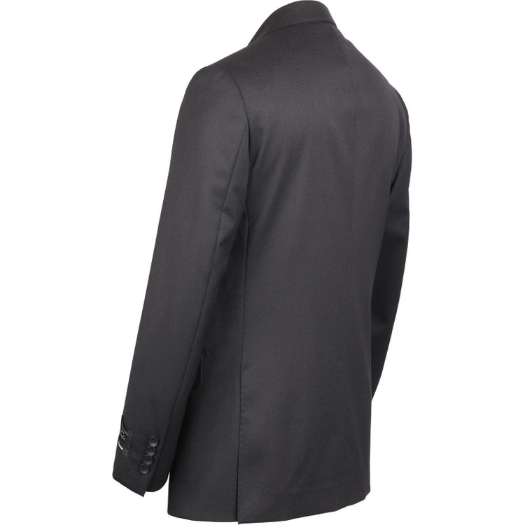 ＪＰ コンフォート 【JOHN PEARSE comfort】【秋冬】7WAY コーディネイトパンツ付き/2釦シングルスリーピーススーツ ショートタック/ブラック×ソリッド+グレーパンツ/ULTRA MOVE/ウエストシャーリング/ウォッシャブル/ストレッチ ブラック系(黒)
