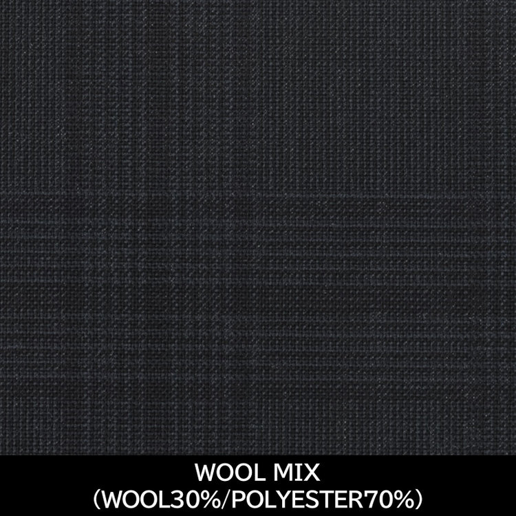 ＪＰセレクトライン 【パターンオーダー】【JOHN PEARSE SELECTLINE 2釦】【春夏】スーツ/WOOL MIX/ネイビー×チェック(WOOL30%/POLYESTER70%) ネイビー系(紺)