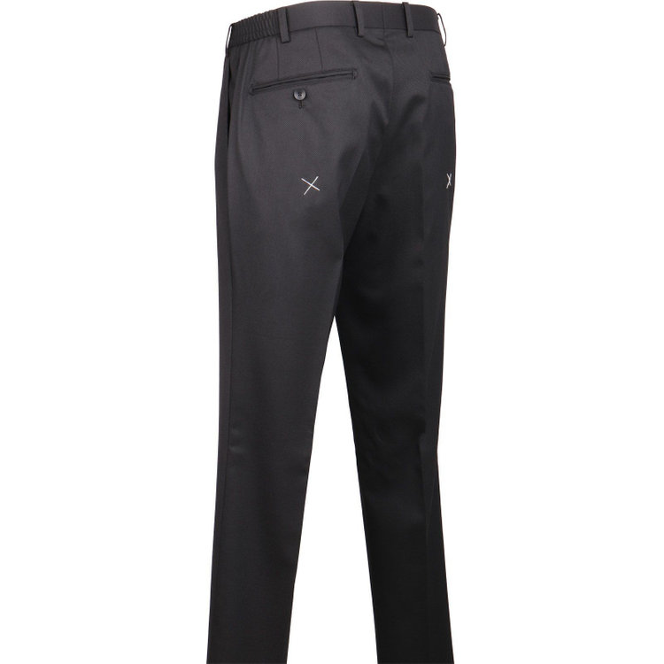 ＪＰ コンフォート 【JOHN PEARSE comfort】【秋冬】7WAY コーディネイトパンツ付き/2釦シングルスリーピーススーツ ショートタック/ブラック×ソリッド+グレーパンツ/ULTRA MOVE/ウエストシャーリング/ウォッシャブル/ストレッチ ブラック系(黒)