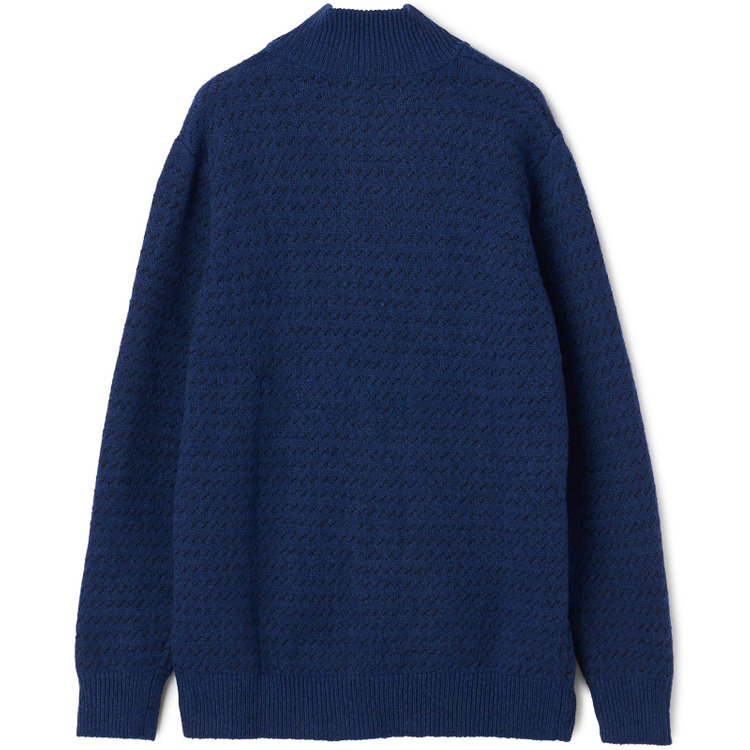 ライル＆スコット 【LYLE&SCOTT】ハーフジップアップセーター/ブルー 青中間